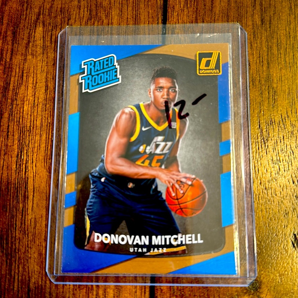 2017-18 Panini Donruss Rated Rookie Donovan Mitchell Rookie Utah Jazz #188